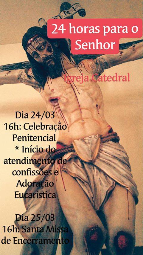 Catedral de São Francisco das Chagas, em Taubaté, tem hoje “24 horas para o Senhor”