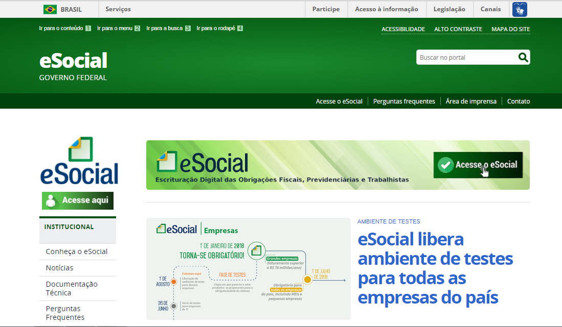 Empresas já podem testar o eSocial