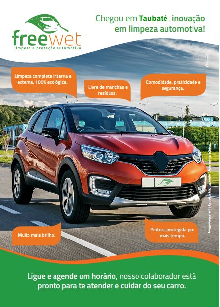 FREEWET Limpeza e Proteção Automotiva chega em Taubaté