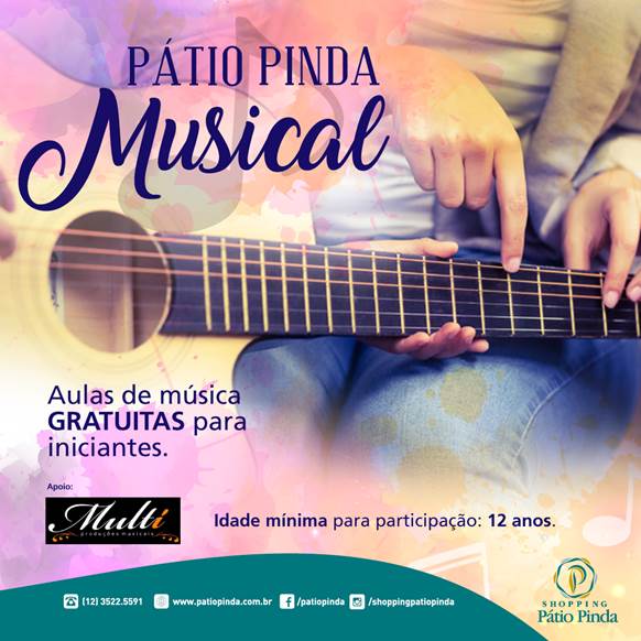 Shopping Pátio Pinda terá aulas gratuitas de música