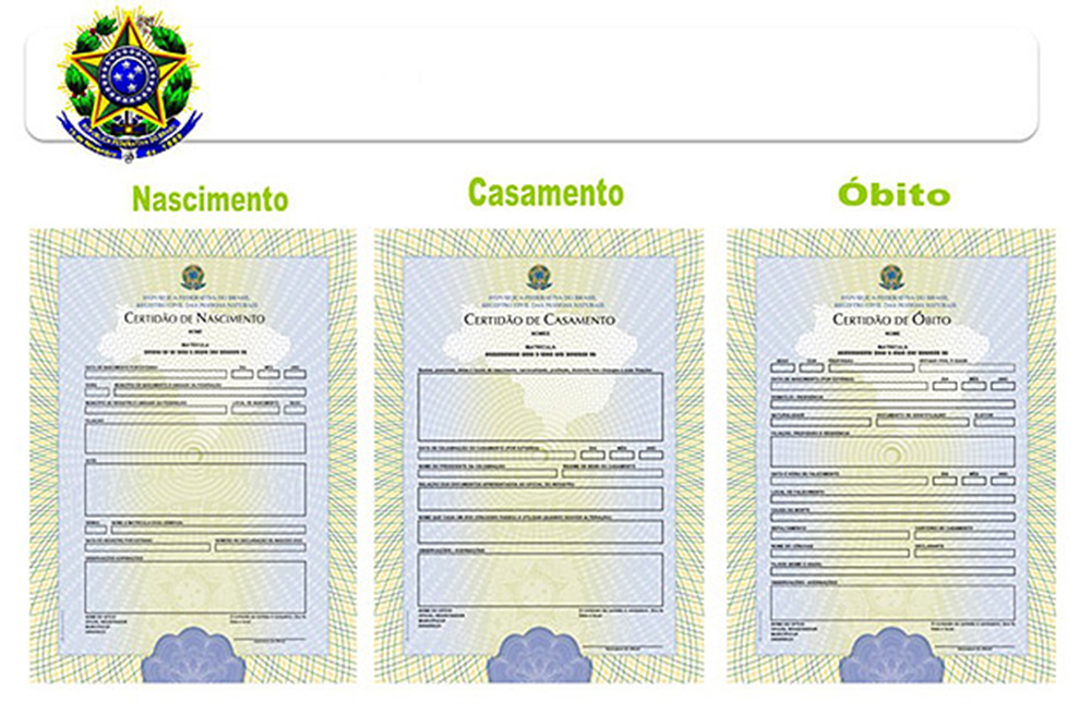 Cartórios do Brasil passam a emitir novos modelos de certidões de nascimento e casamento