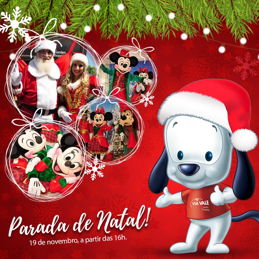 Papai Noel chega ao Via Vale em Limusine no próximo dia 19