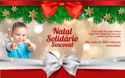 Sincovat realiza campanha solidária de Natal