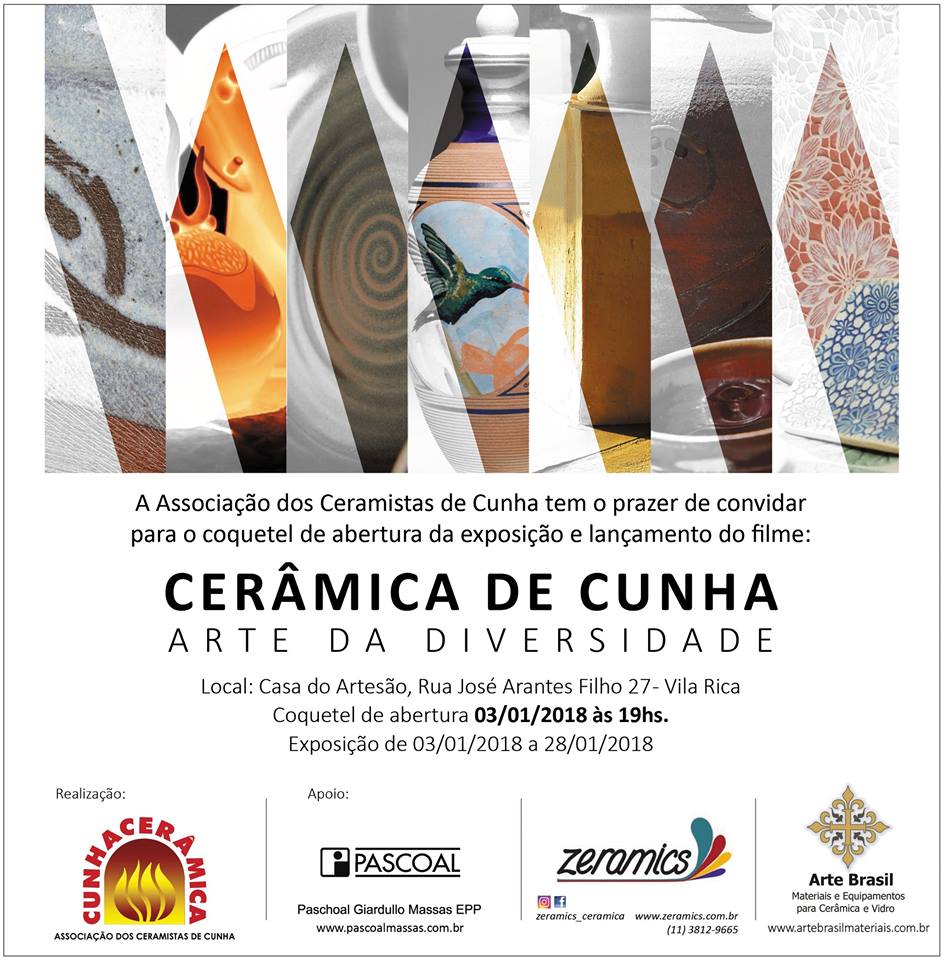 Cunha evidencia a diversidade da arte da cerâmica com exposição e filme institucional