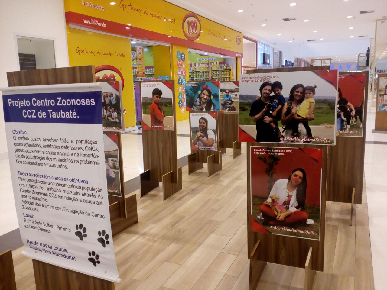 Via Vale faz exposição em prol do Centro de Zoonoses de Taubaté