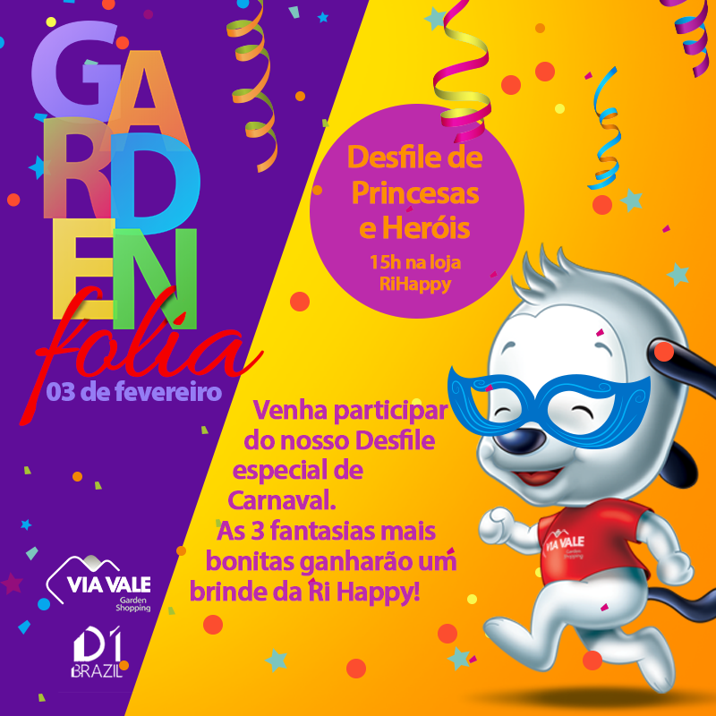 Folia | Via Vale prepara programação especial de Carnaval