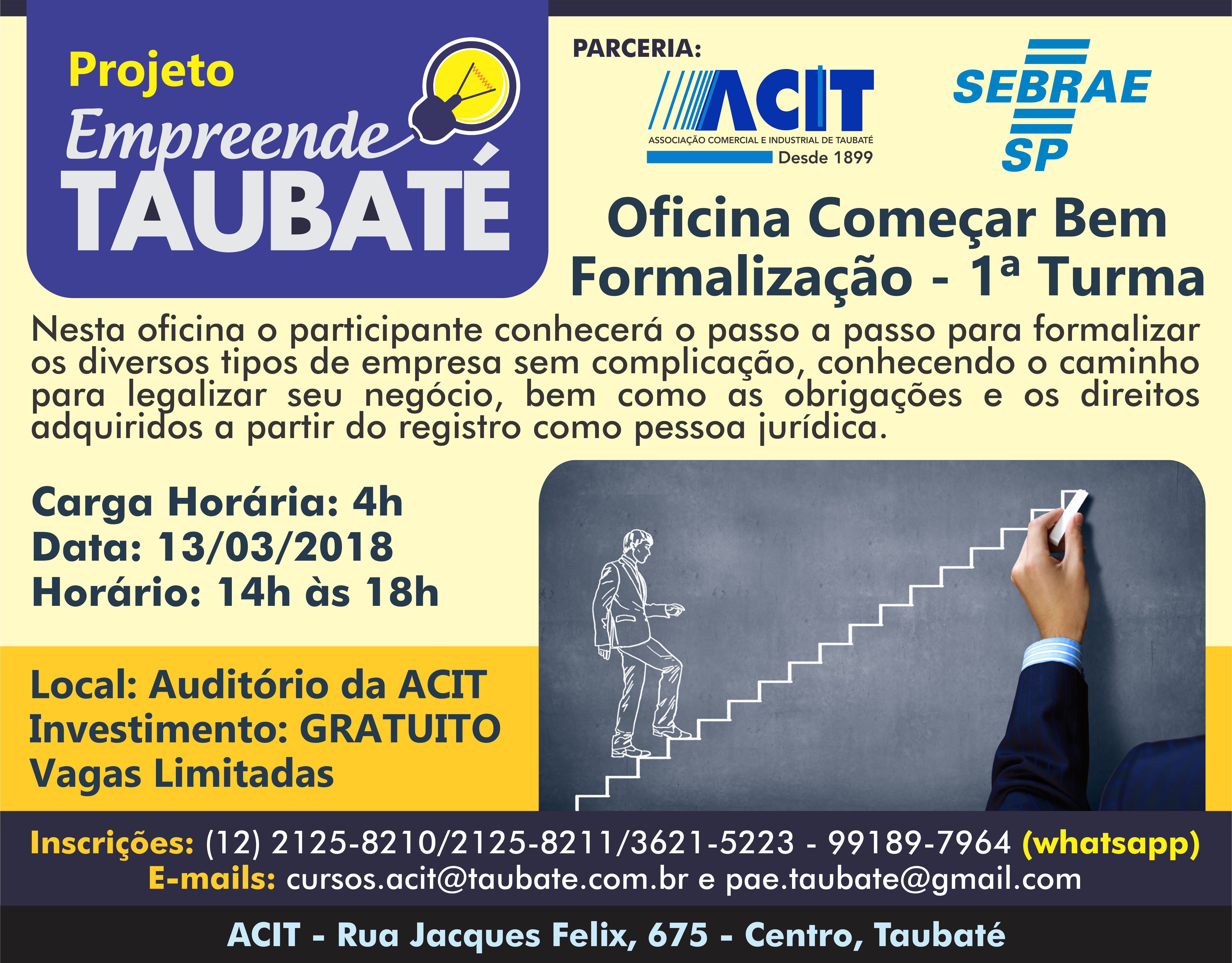 Formalização é tema de curso na ACIT