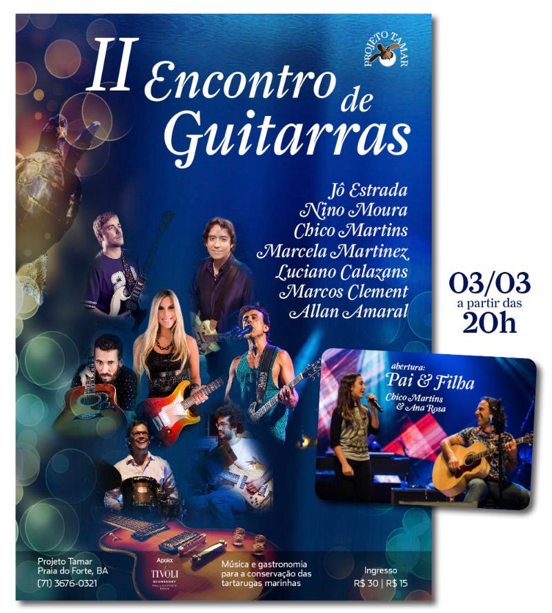 II Encontro de Guitarras junta feras da música pela conservação das tartarugas marinhas