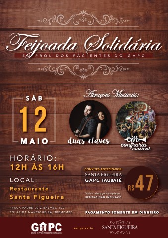 Feijoada solidária em prol do gapc