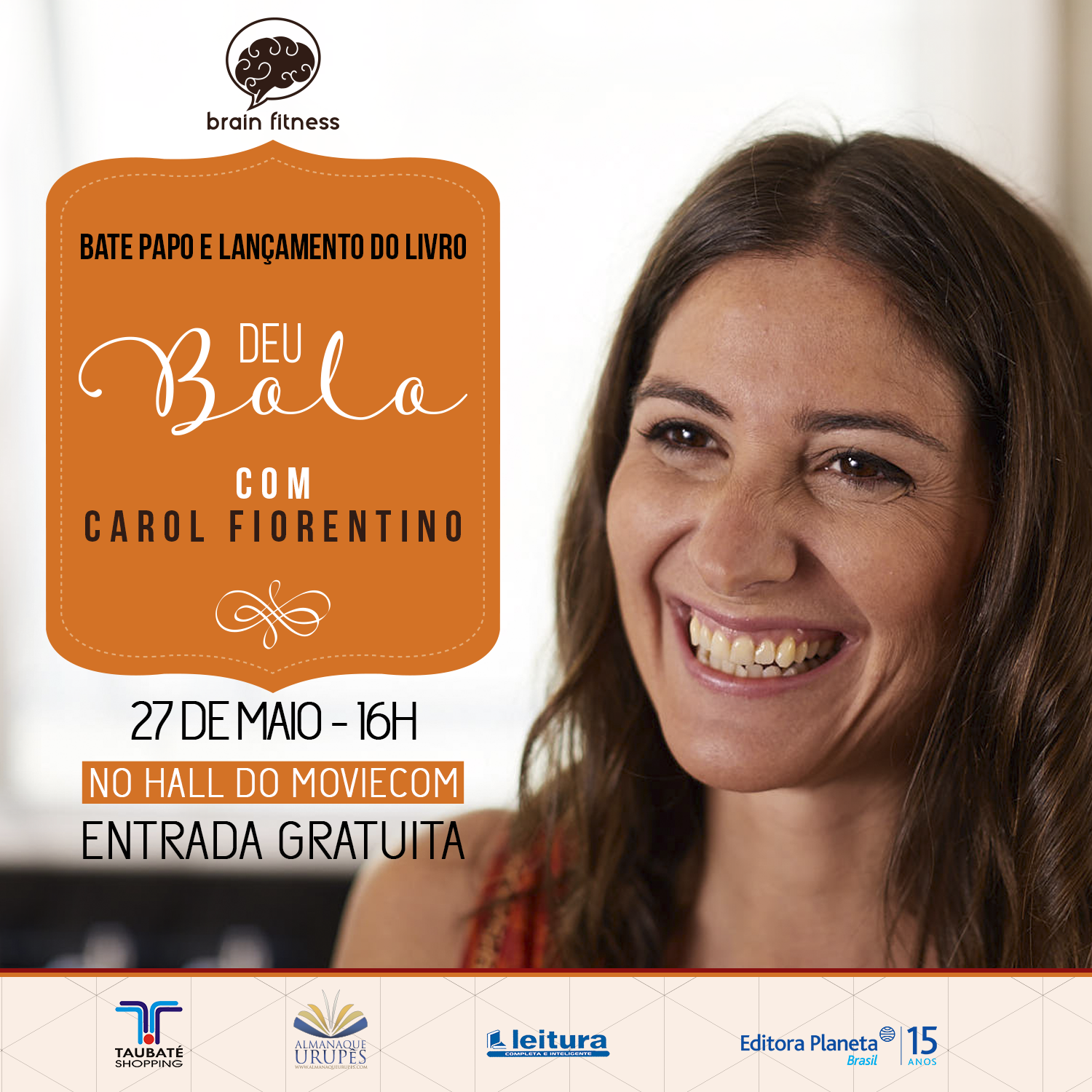 Confeiteira e apresentadora Carol Fiorentino autografa seu livro em Taubaté