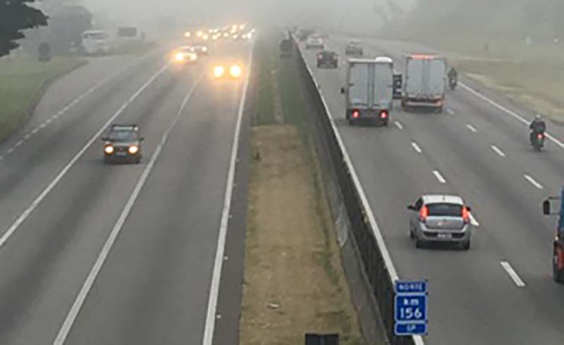 CCR NovaDutra reforça campanha sobre período com incidência de neblina  na estrada
