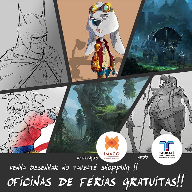 Taubaté Shopping vai oferecer aulas gratuitas de desenho