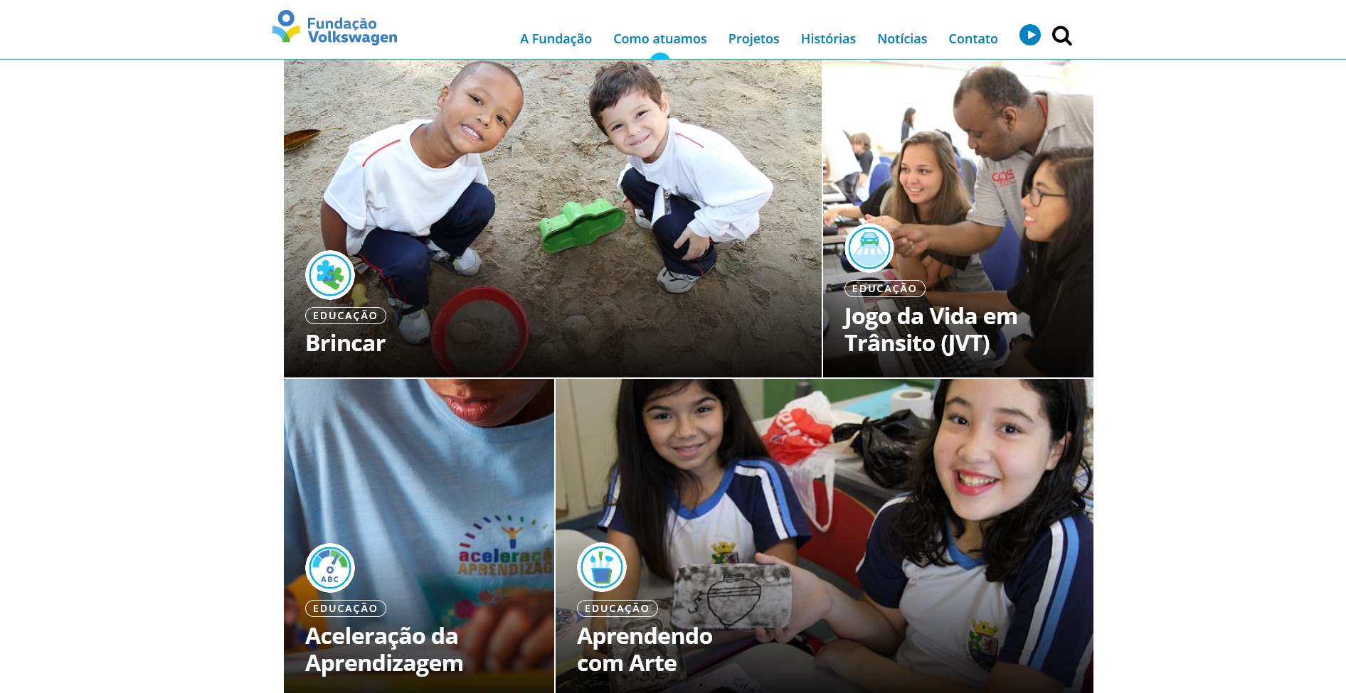 Fundação Volkswagen lança site e novo posicionamento “Conhecimento que Move Pessoas”