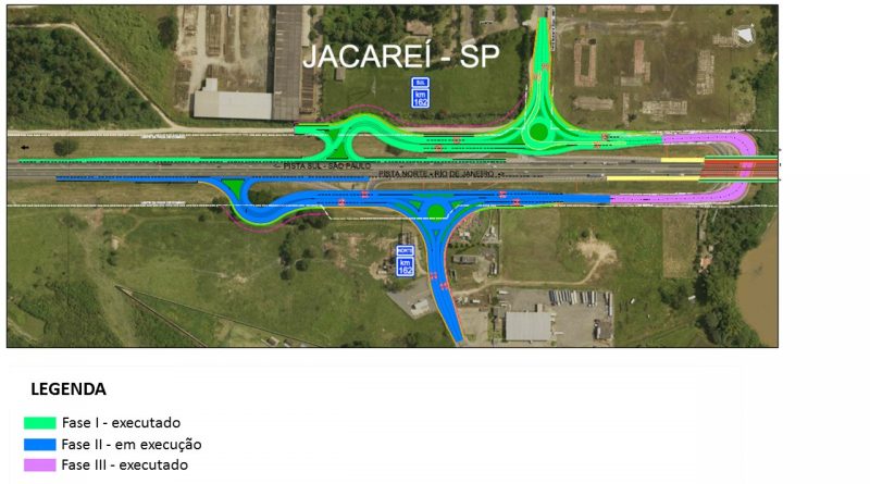 Nova etapa das obras de modernização de trevo  altera acesso à cidade