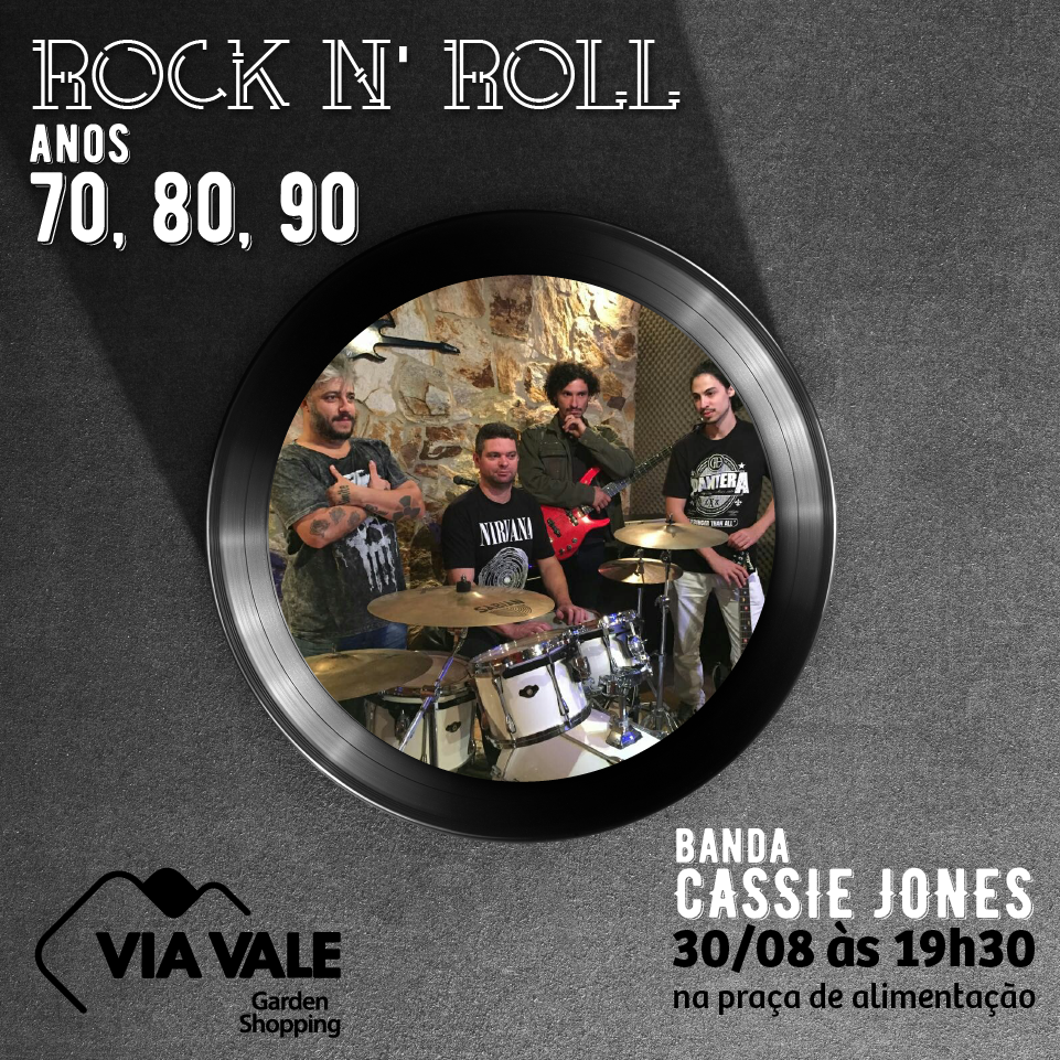 Via Vale recebe banda Cassie Jones nesta quinta-feira
