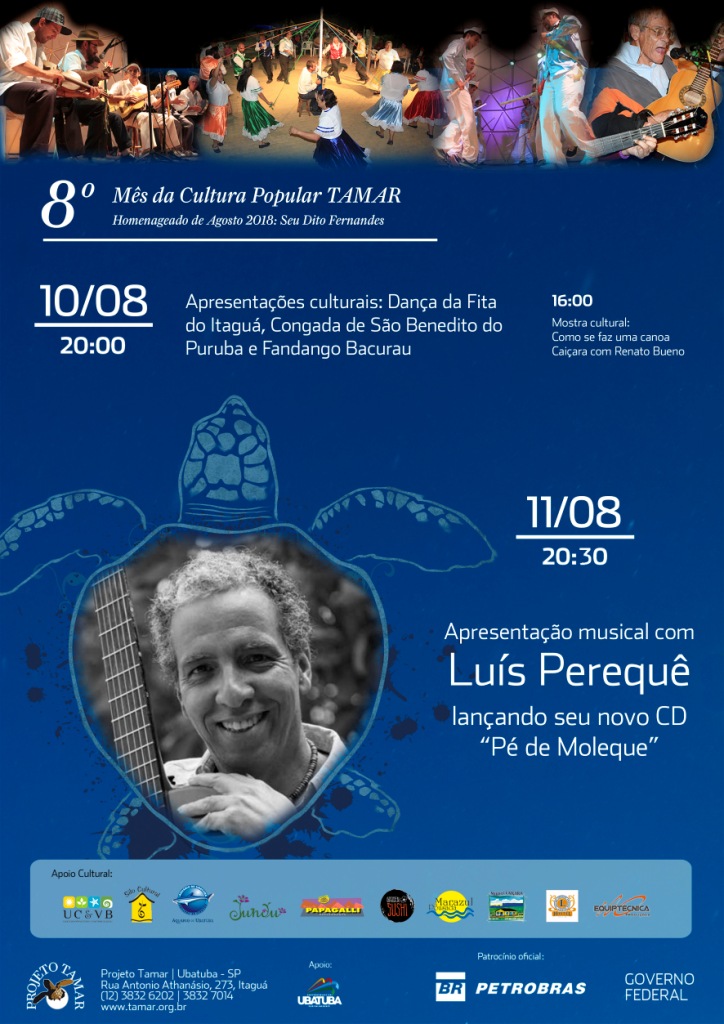 Luís Perequê lança seu novo  CD “Pé de Moleque” no TAMAR