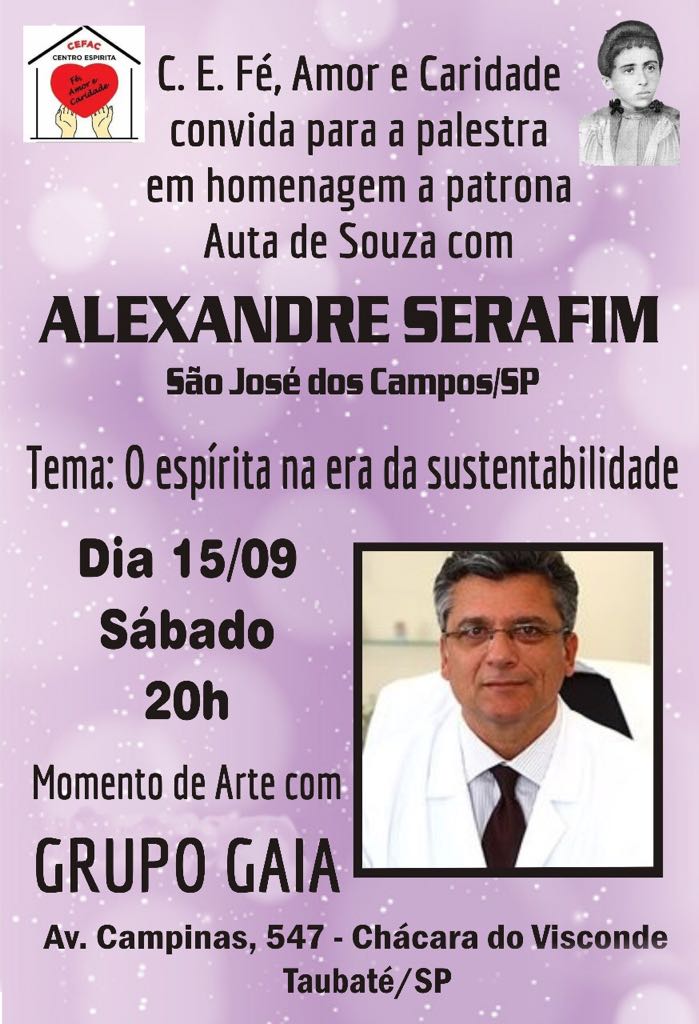 O C.E.F.A.C. Homenageia a Patrona “Auta de Souza”