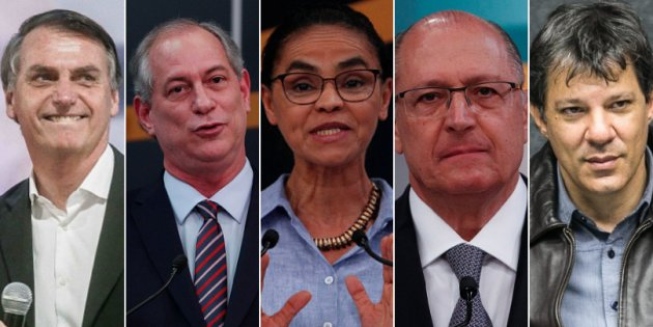 Bolsonaro tem 31%; Haddad, 21%; Ciro, 11% e Alckmin, 8% Marina Silva aparece com 4% e João Amoêdo com 3%