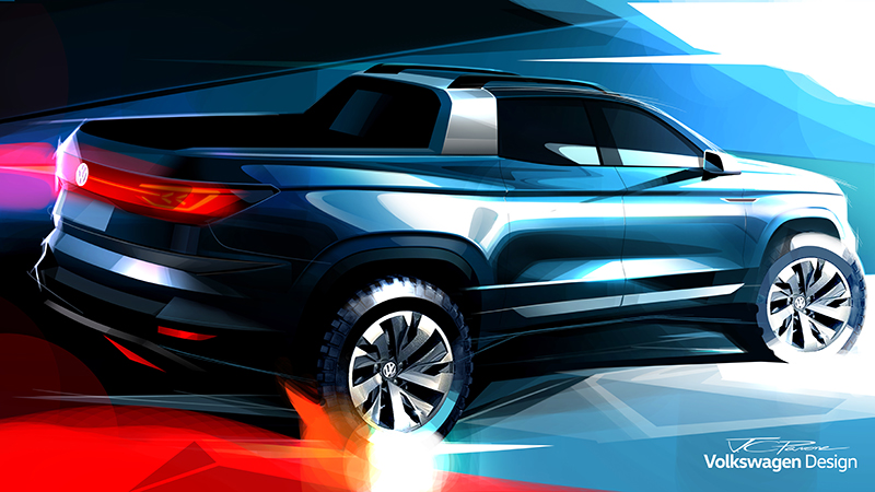 Estreia no Brasil – Volkswagen apresenta Picape conceito inédita no Salão  do Automóvel