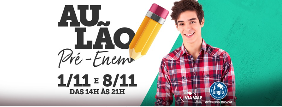 Via Vale recebe aulão preparatório para Enem 2019, realizado pelo colégio Anglo