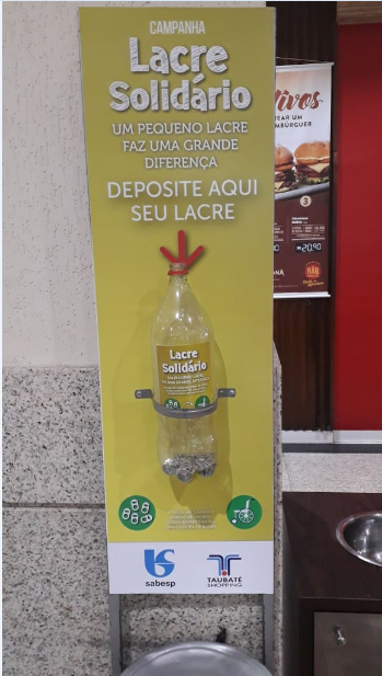 Taubaté Shopping será ponto de arrecadação do “Lacre Solidário”