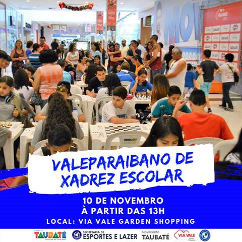 Via Vale recebe Circuito Valeparaibano de Xadrez Escolar
