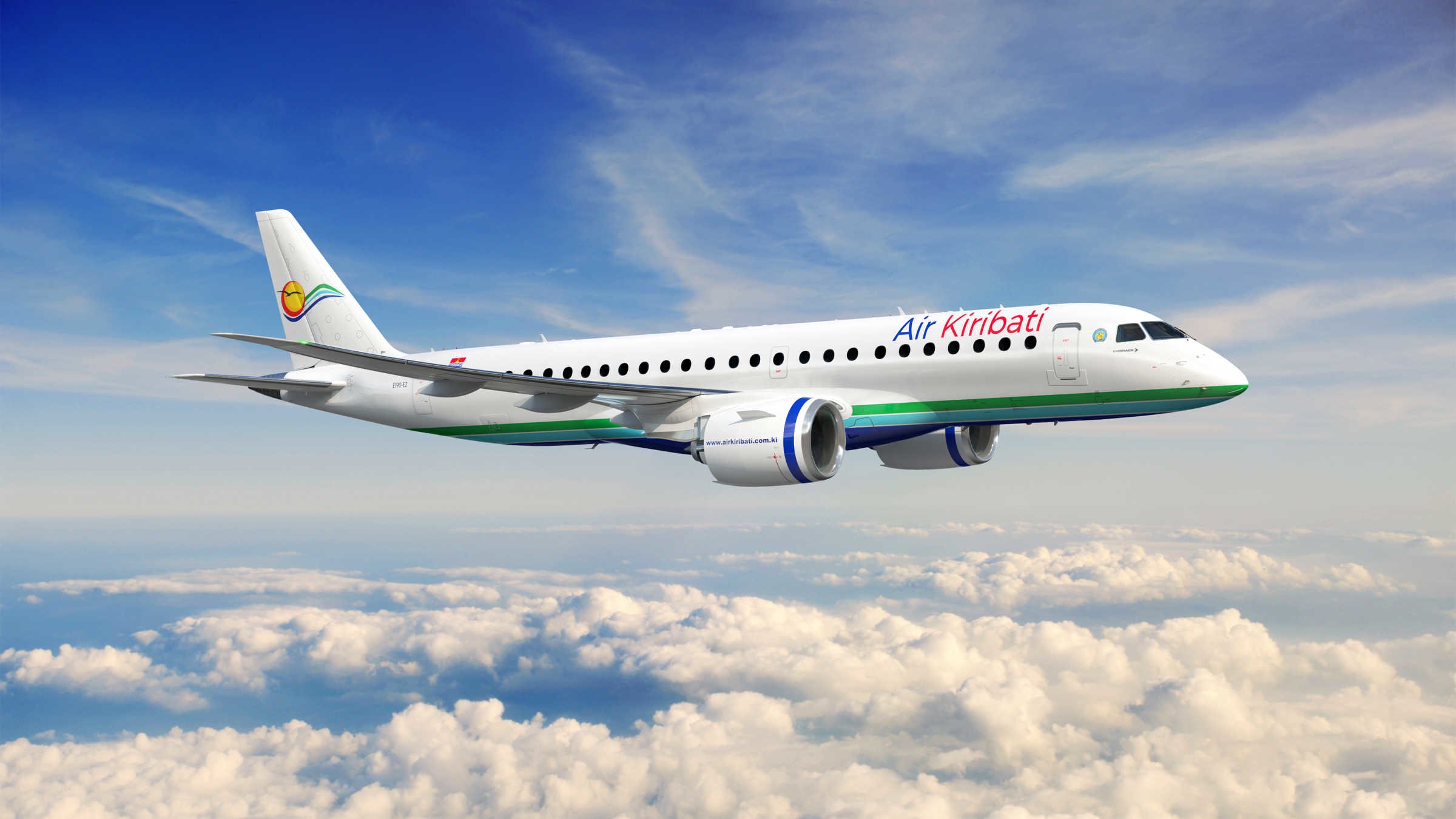 Embraer assina contrato com Air Kiribati para até quatro jatos E190-E2