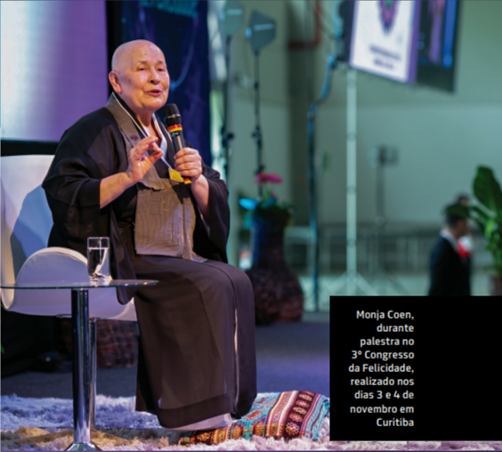 Monja Coen participa de evento gratuito em Taubaté