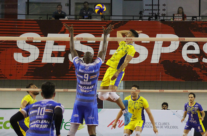 EMS Taubaté Funvic é superado pelo UPCN San Juan na Copa Libertadores de Vôlei 2018/2019