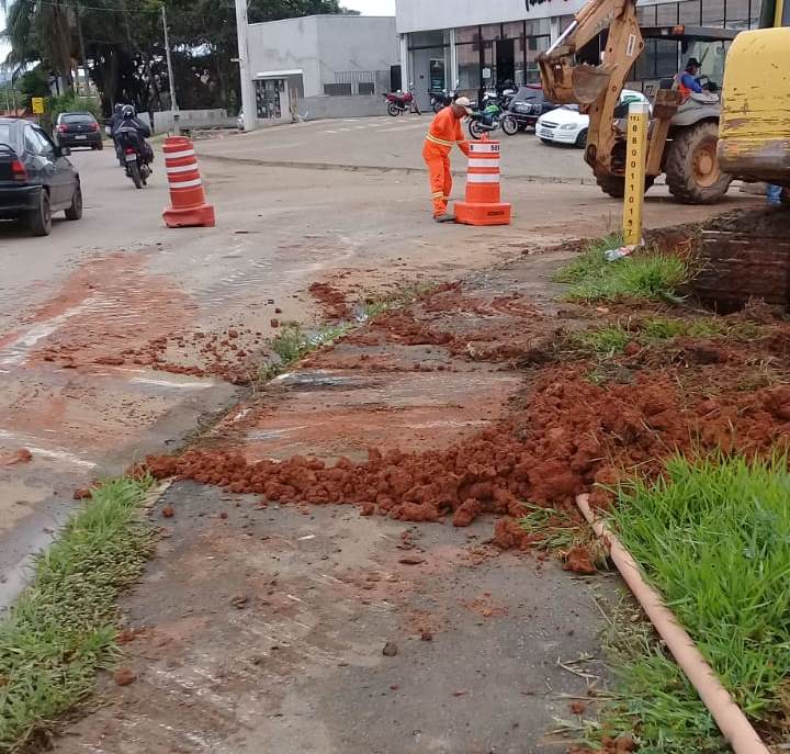 Obras de galerias interditam vias do Barreiro e São Gonçalo