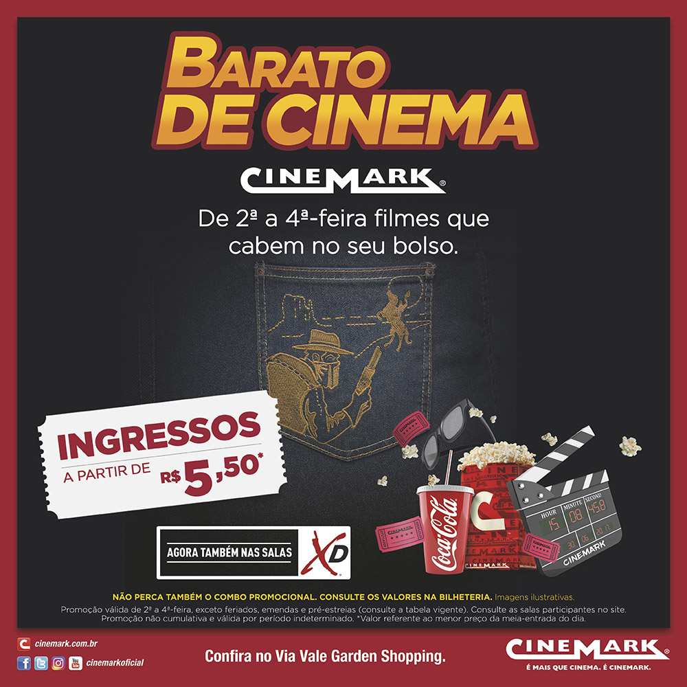 Cinemark traz novidades no Via Vale
