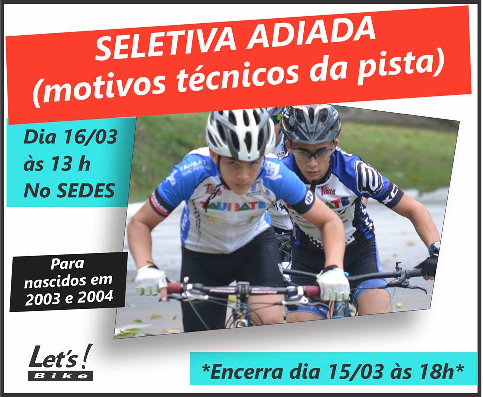 Taubaté realiza primeira seletiva juvenil de mountain bike