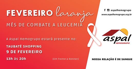 Fevereiro laranja chega ao Taubaté Shopping