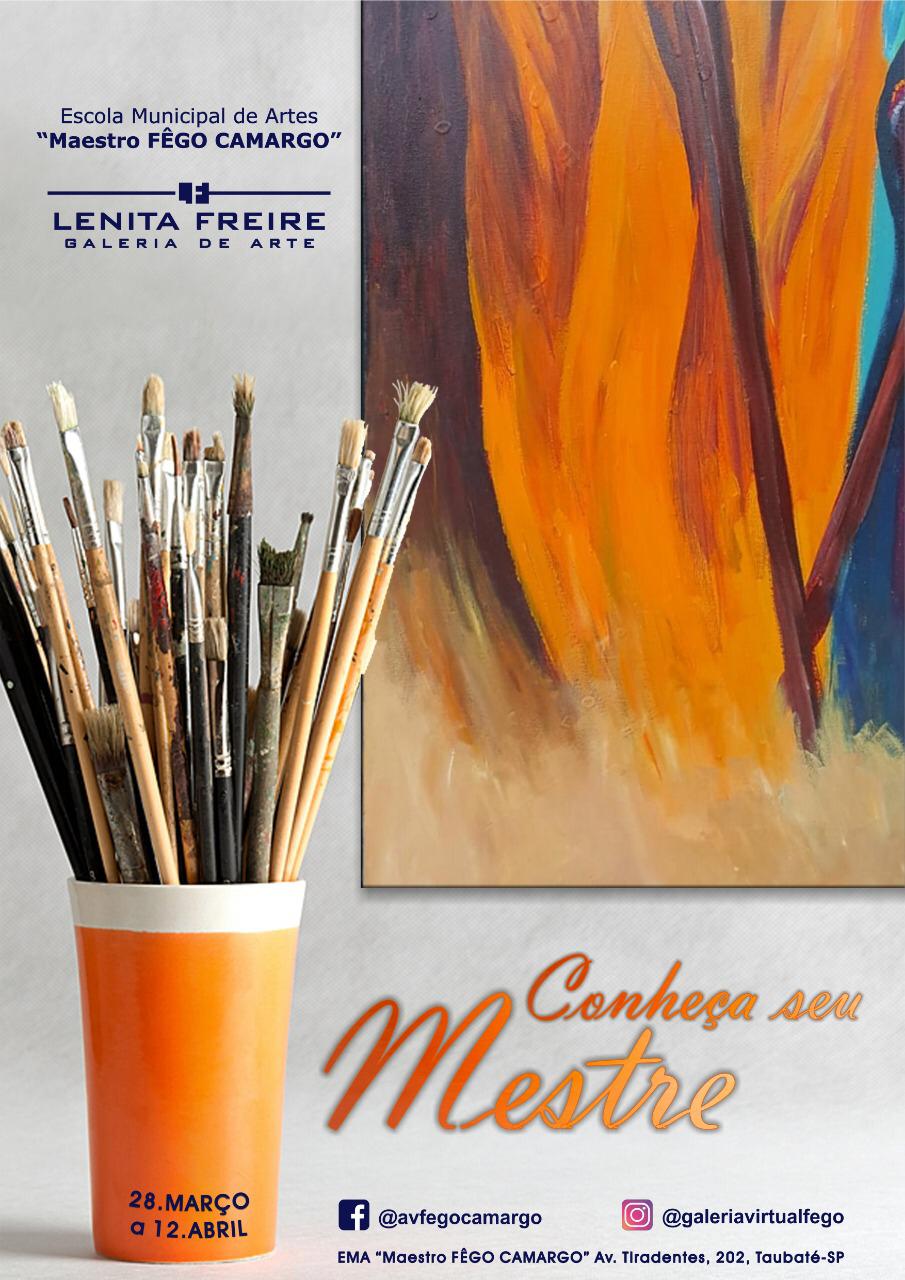 Escola Fêgo Camargo abre exposição “Conheça seu Mestre”
