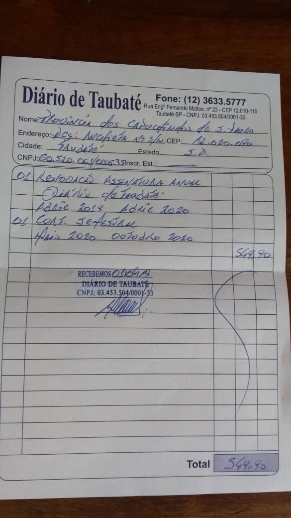 Golpe na Praça com recibo falso do DT