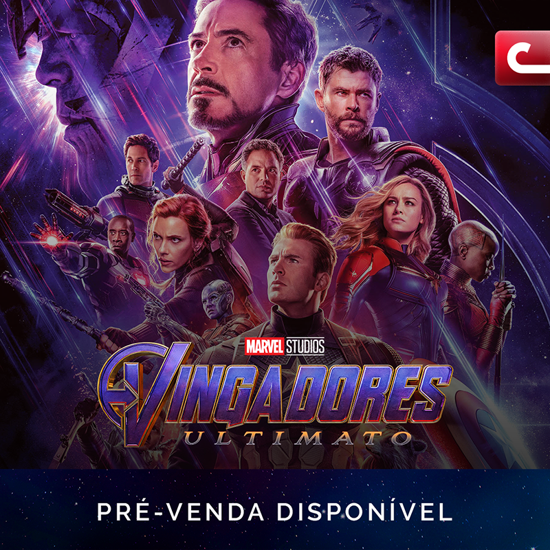 Cinemark abre pré-venda de ‘Vingadores: Ultimato’