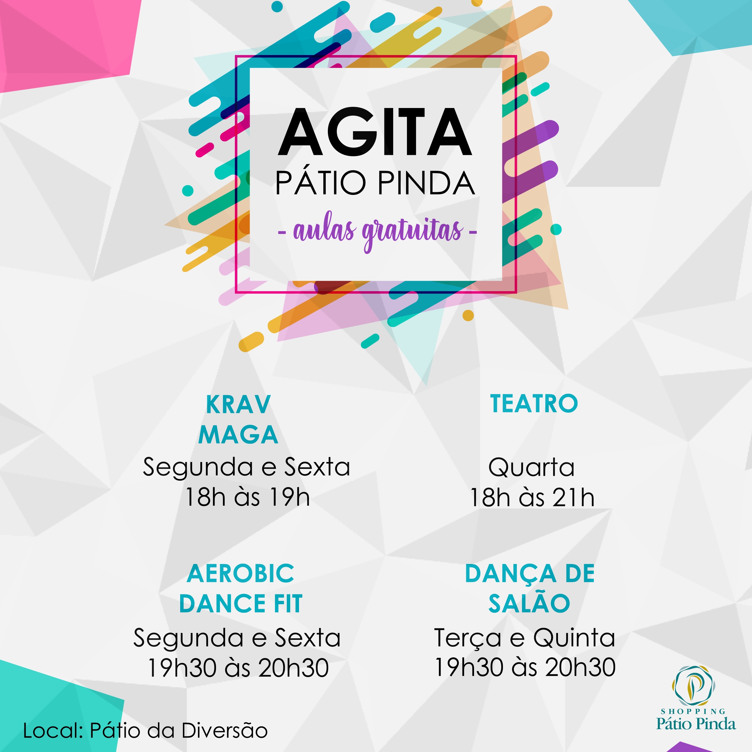 Shopping Pátio Pinda oferece aulas gratuitas de Krav Magá, Aerobic Dance Fit, teatro e dança de salão
