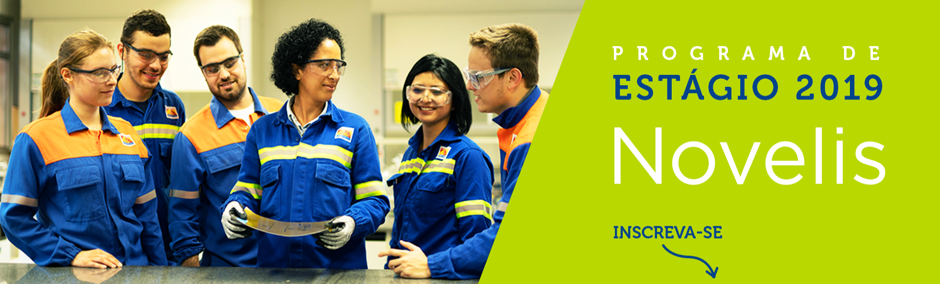 Começam as inscrições para o primeiro Programa de Estágio Técnico da Novelis