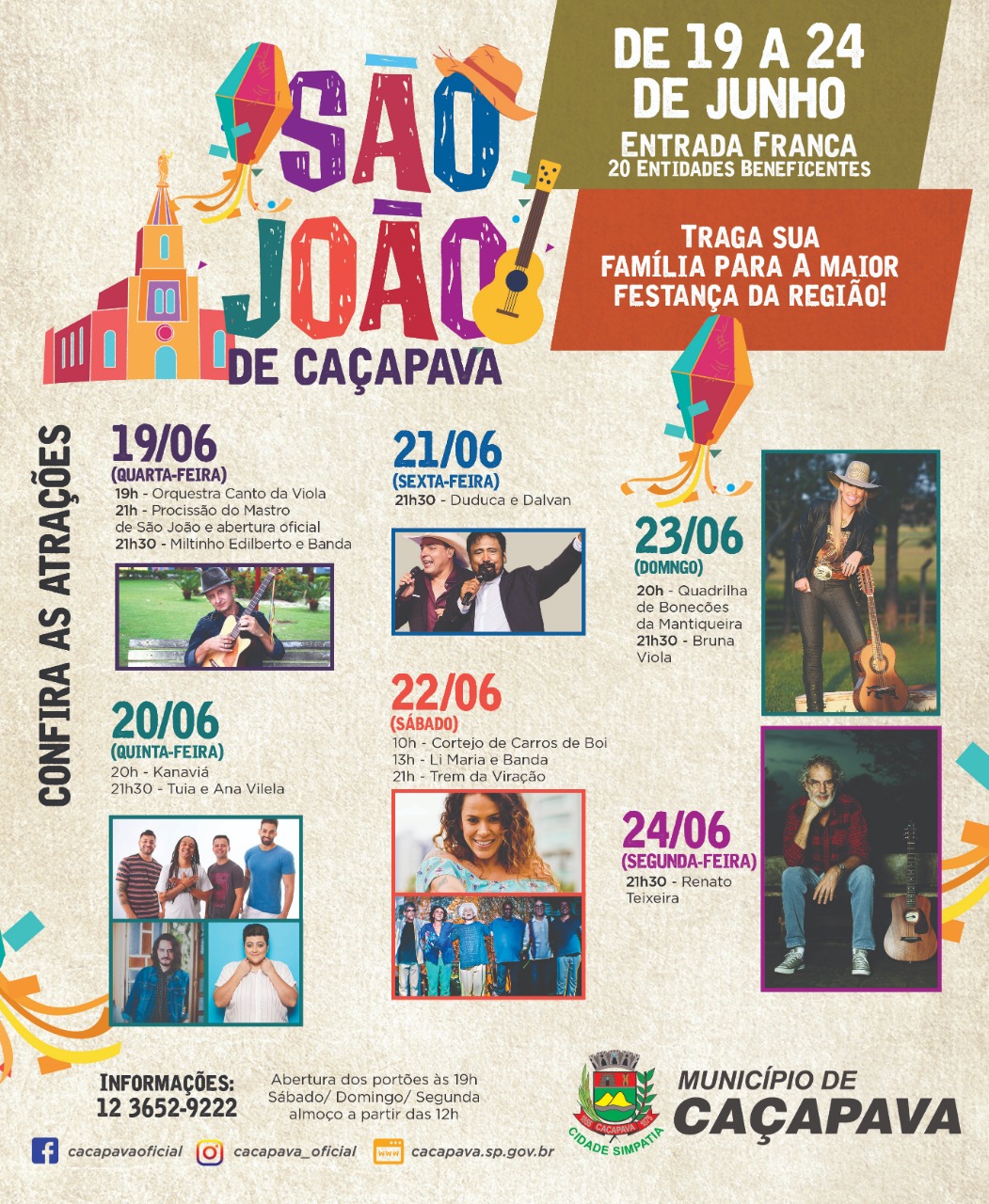 São João de Caçapava começa hoje