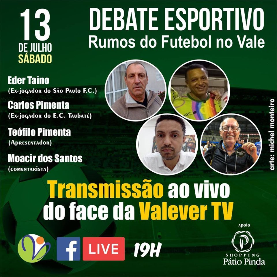 Shopping Pátio Pinda recebe debate sobre o futuro do futebol na região