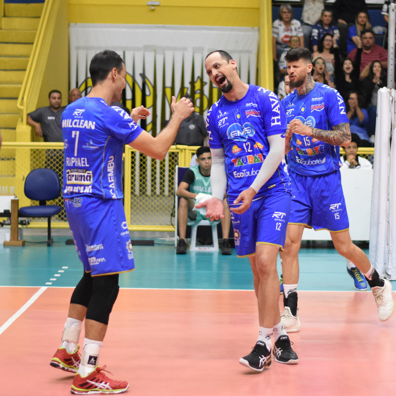 EMS Taubaté Funvic vence o São Judas na estreia do Campeonato Paulista Masculino de Vôlei