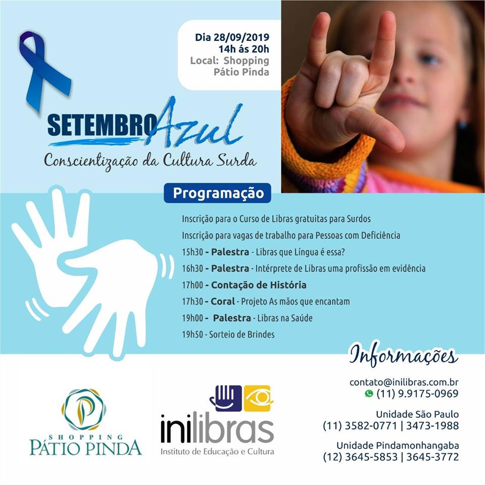 Shopping Pátio Pinda recebe ação do  Setembro Azul