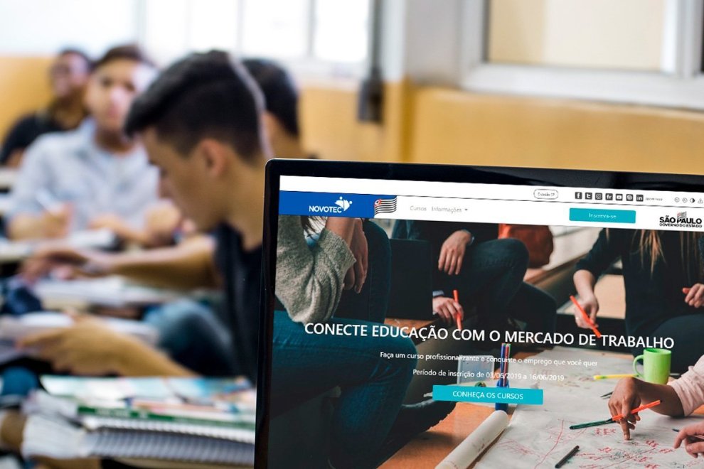 Governo de SP oferece 5 mil vagas para o Novotec Integrado nas escolas estaduais