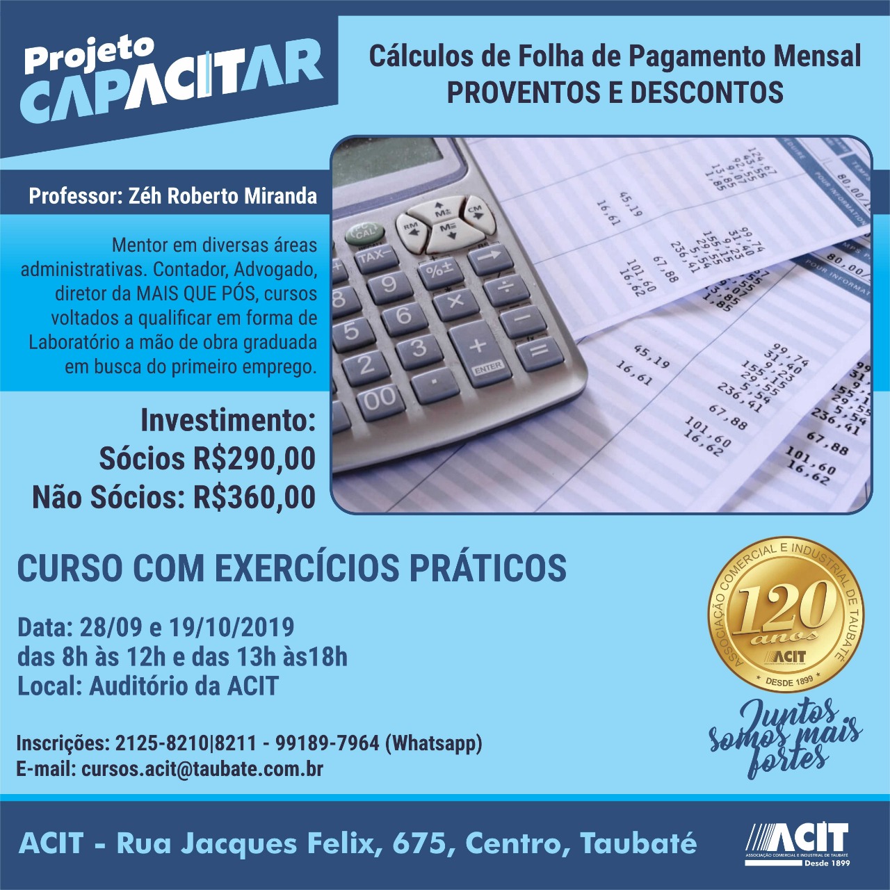 ACIT oferece  curso dentro do Projeto CapACITar