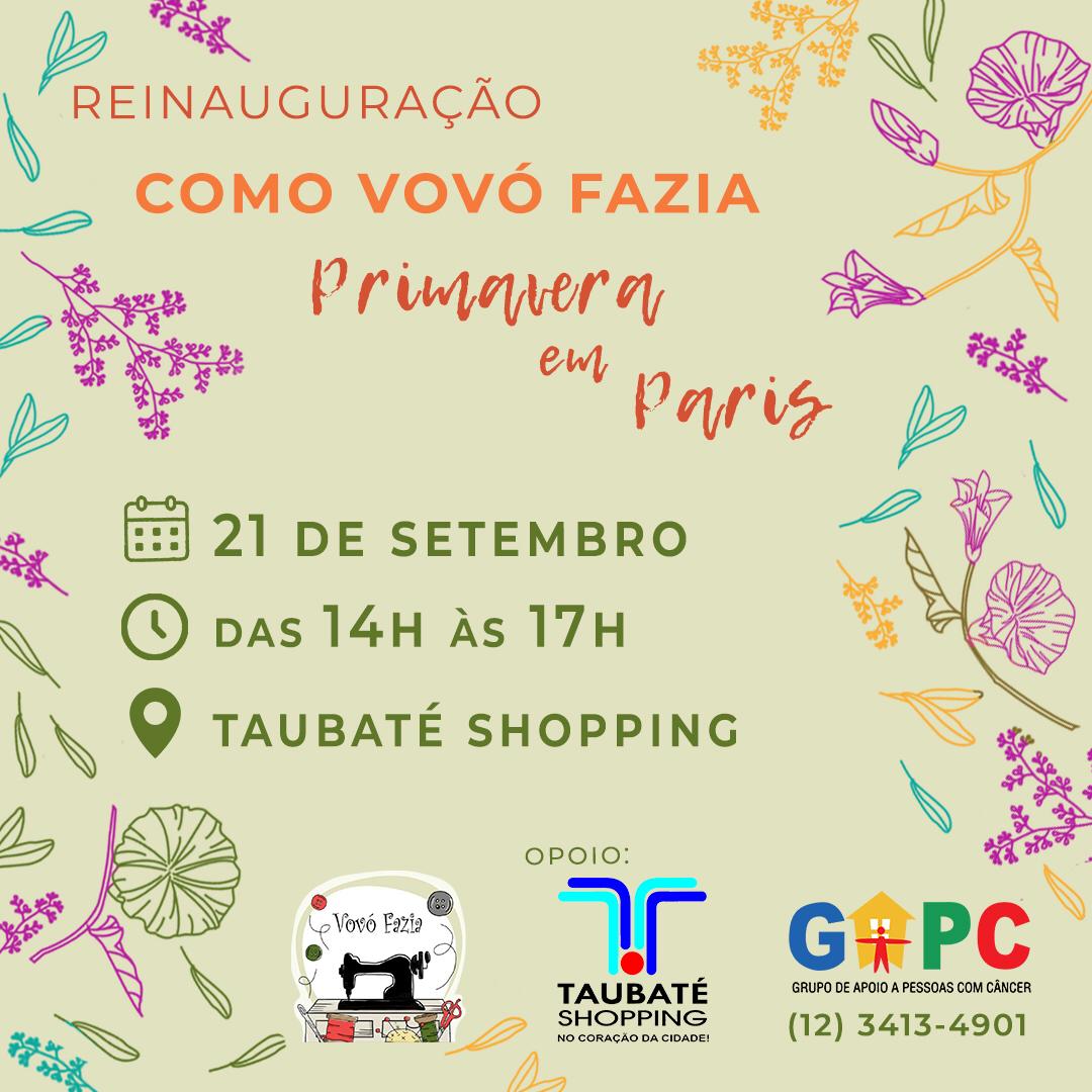 Reinauguração do espaço do GAPC no Taubaté Shopping conta com cenário especial, música e brindes