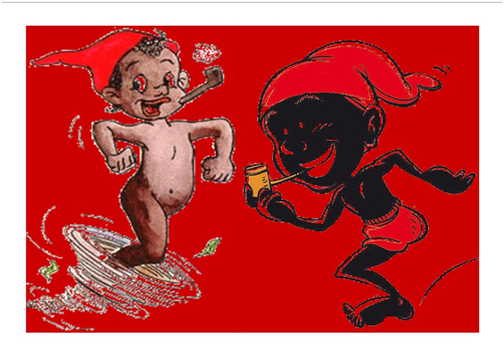 Saci faz visita à boca do metrô na boca da noite