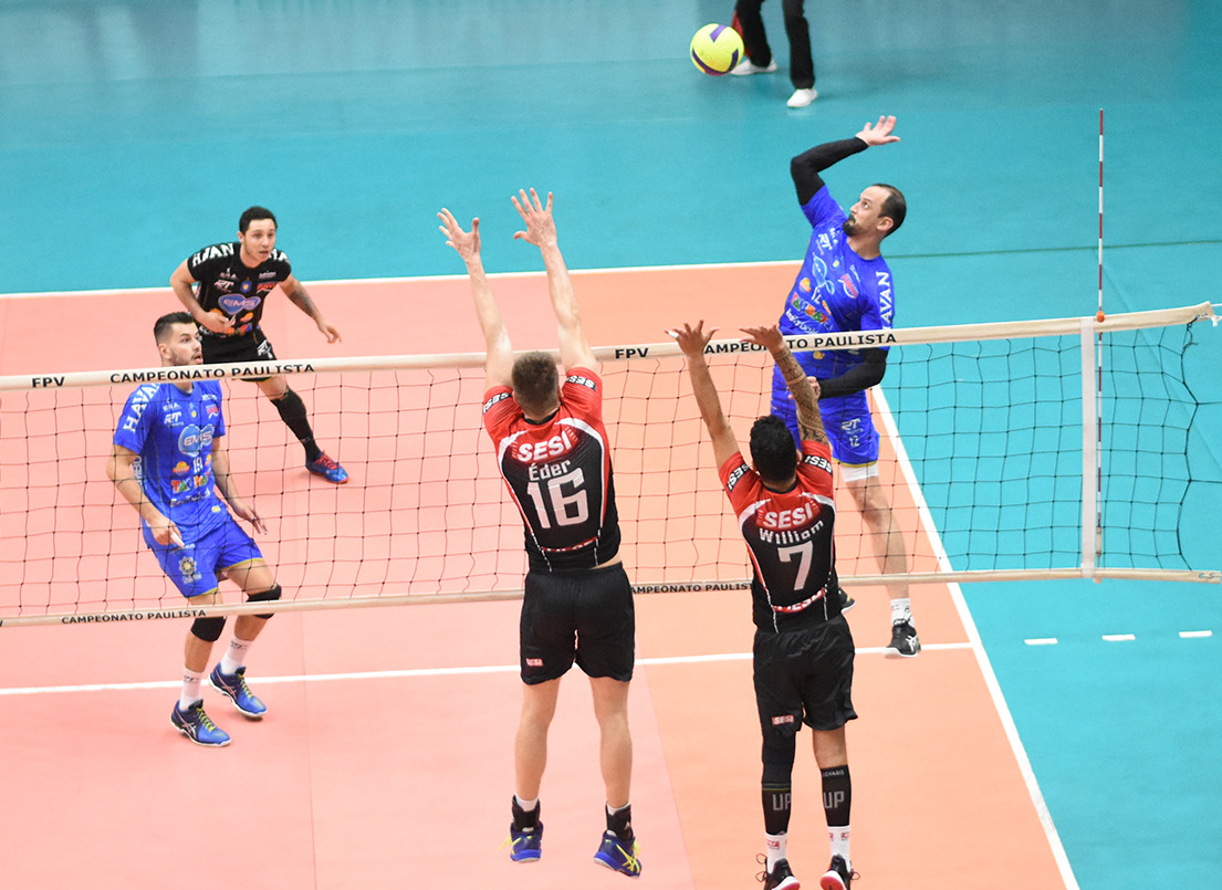 Vôlei Taubaté enfrenta o SESI hoje em busca de vaga na final do Campeonato Paulista de Vôlei