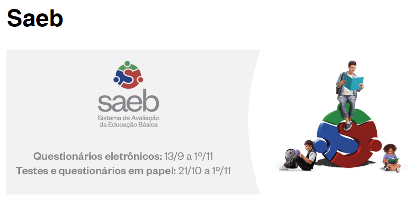 Mais de 863 mil alunos da rede estadual de SP farão as provas do Saeb 2019