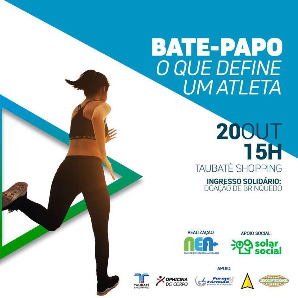 Bate-papo sobre a prática esportiva acontece no Taubaté Shopping