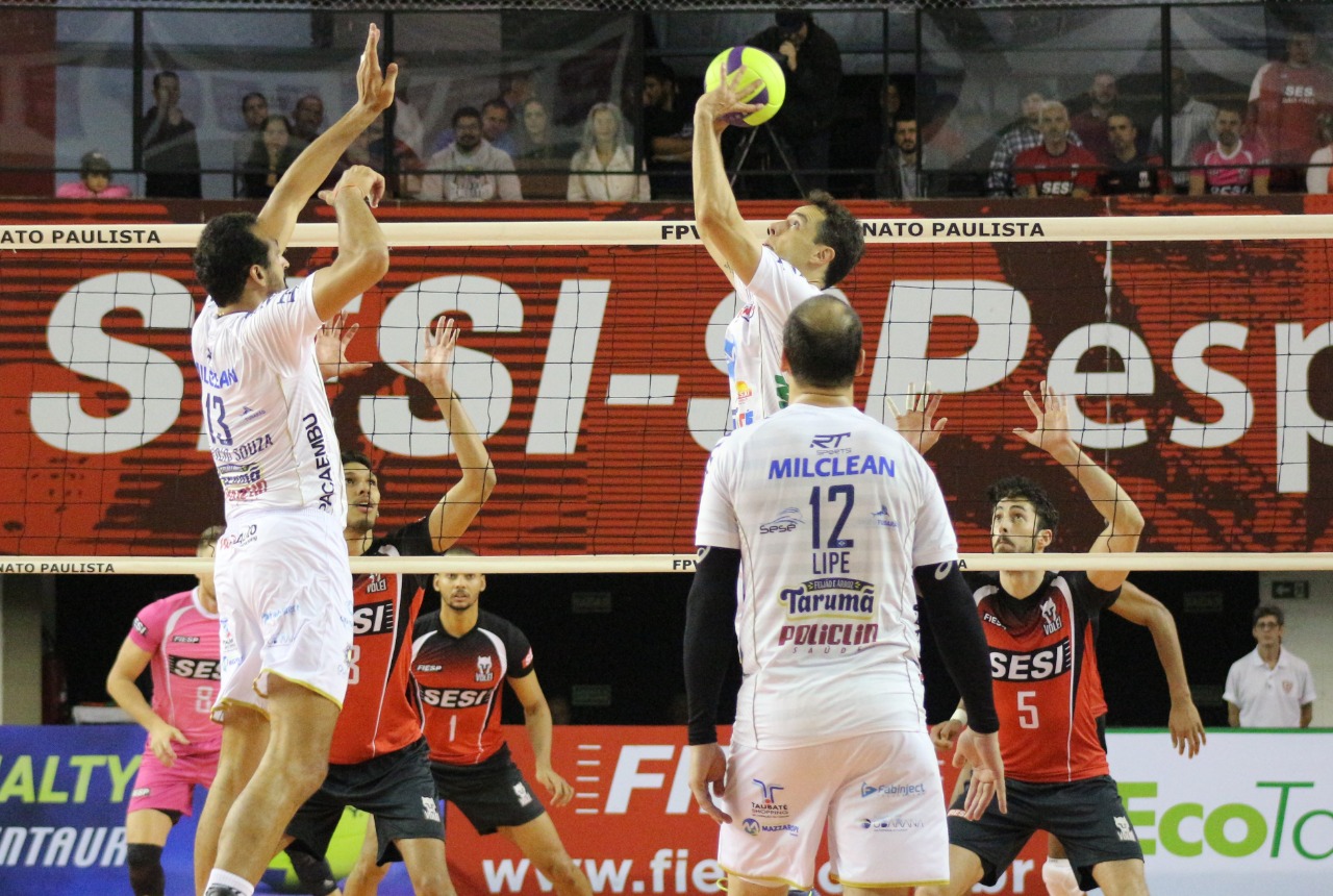 Vôlei Taubaté  busca virada histórica contra o SESI e está na final do Campeonato Paulista